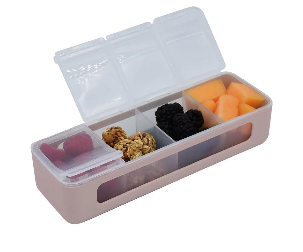 Caja Snackle 4 Compartimentos Pink Luxe