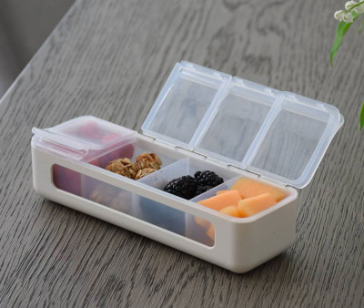 Caja Snackle 4 Compartimentos Ivory Luxe