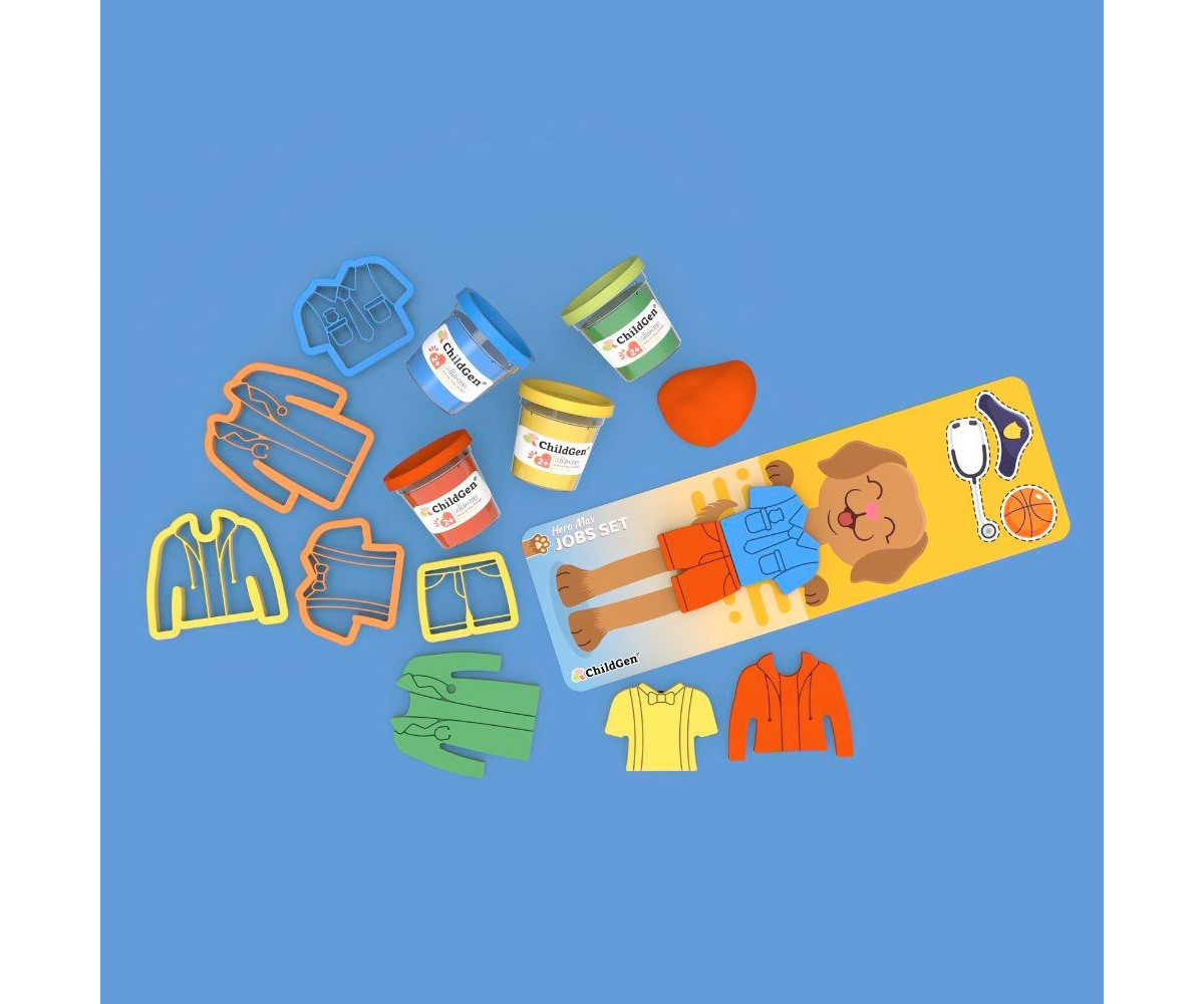 Set de Plastilina Natural Hero Max Jobs