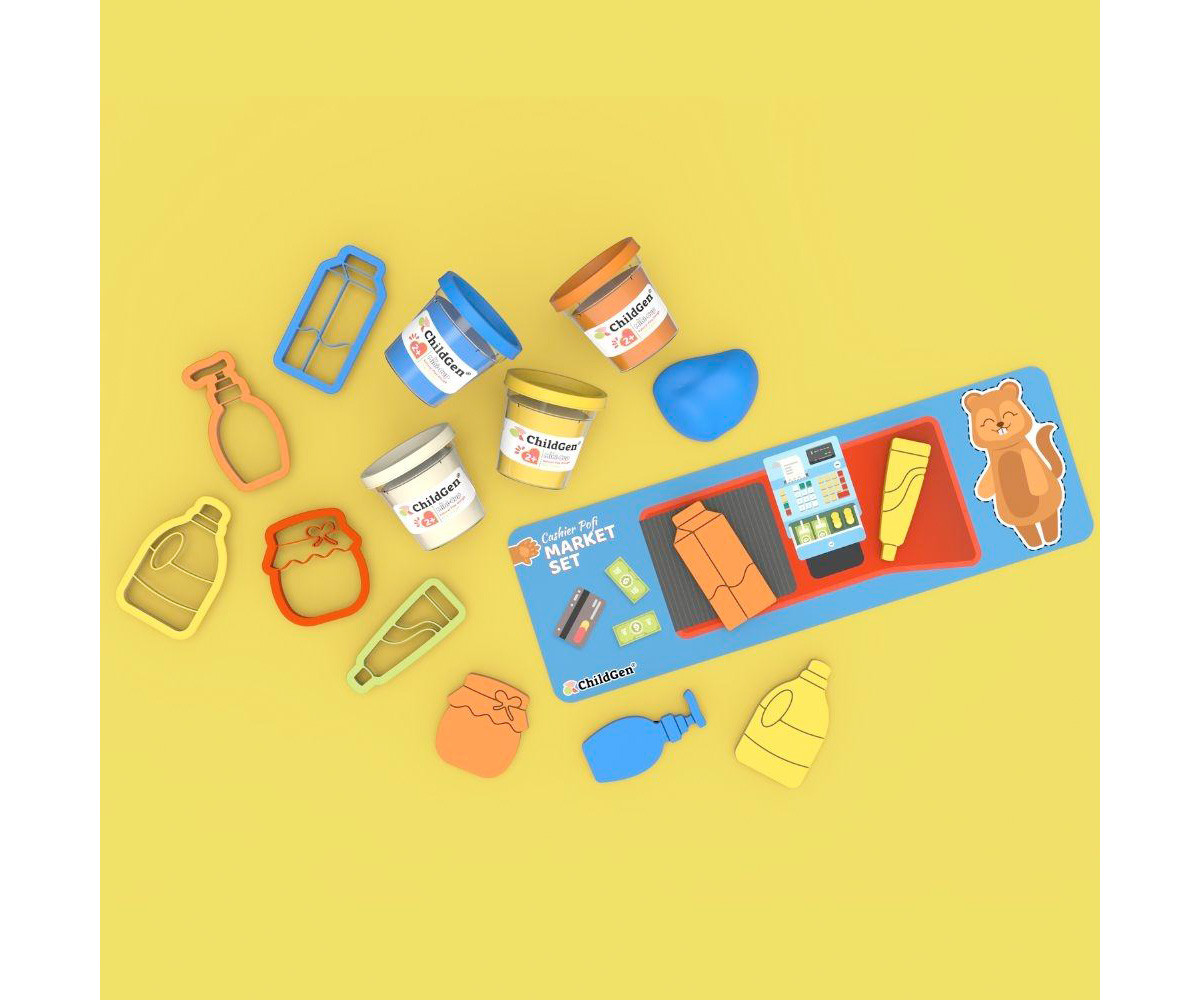 Set de Plastilina Natural Tendera Pofi