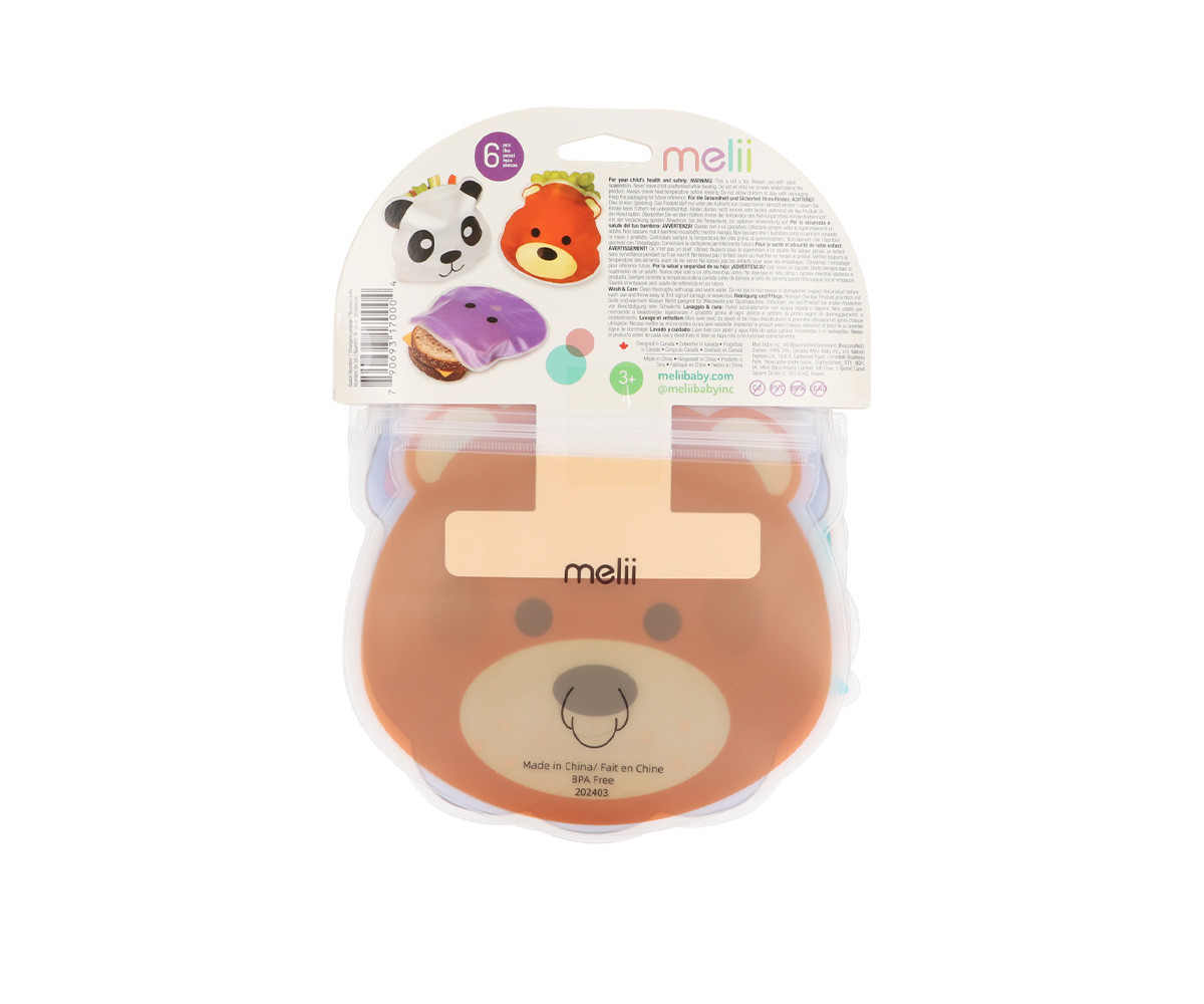 6 Bolsas Reutilizables Animales