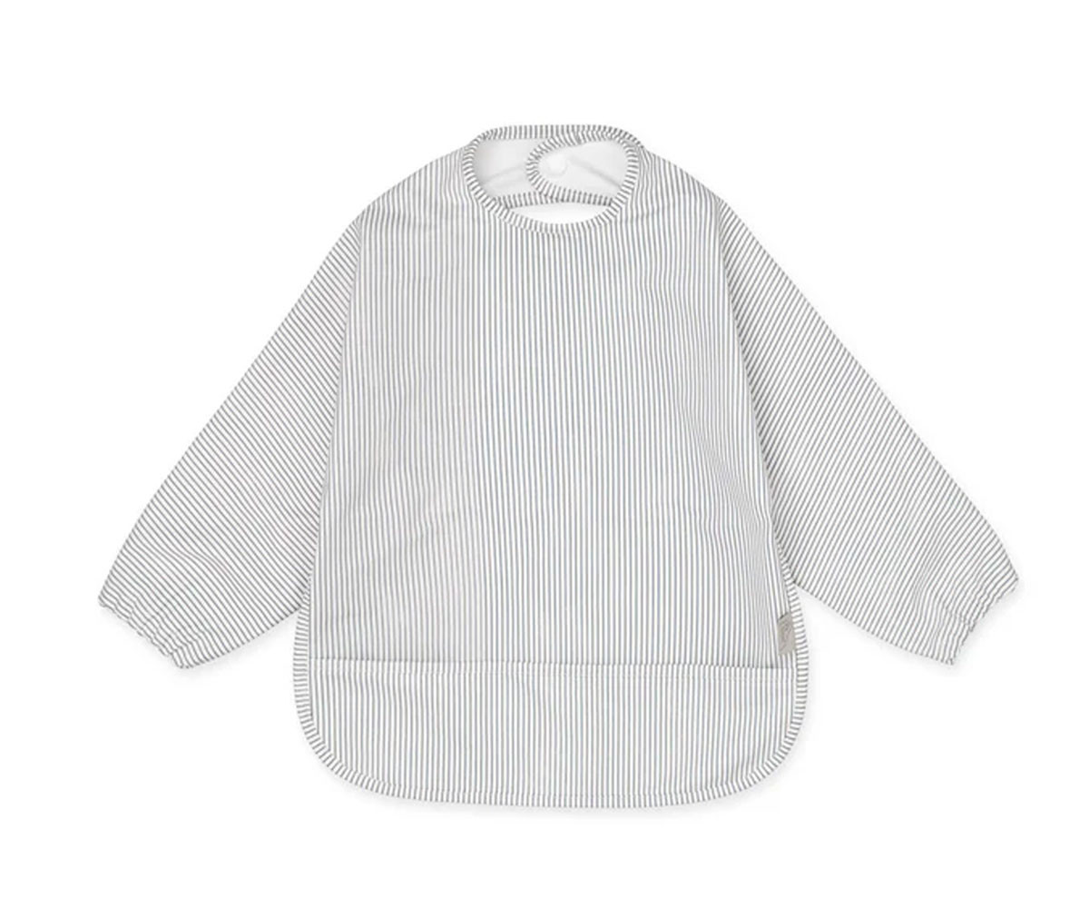 Babero con Mangas Classic Stripes Blue