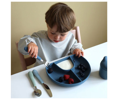 Babero con Mangas Classic Stripes Blue