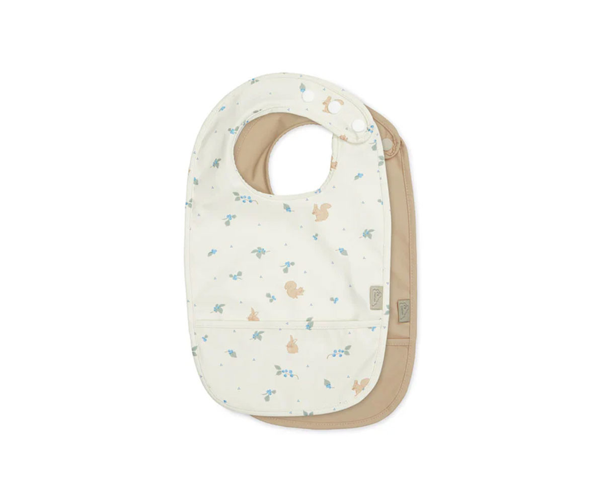 2 Baberos con Bolsillo Blueberries