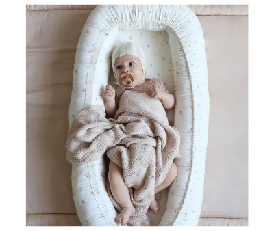 Manta de Punto Almond