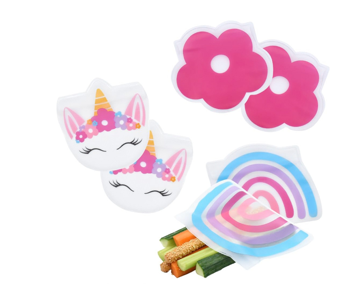 6 Bolsas Reutilizables Unicornio