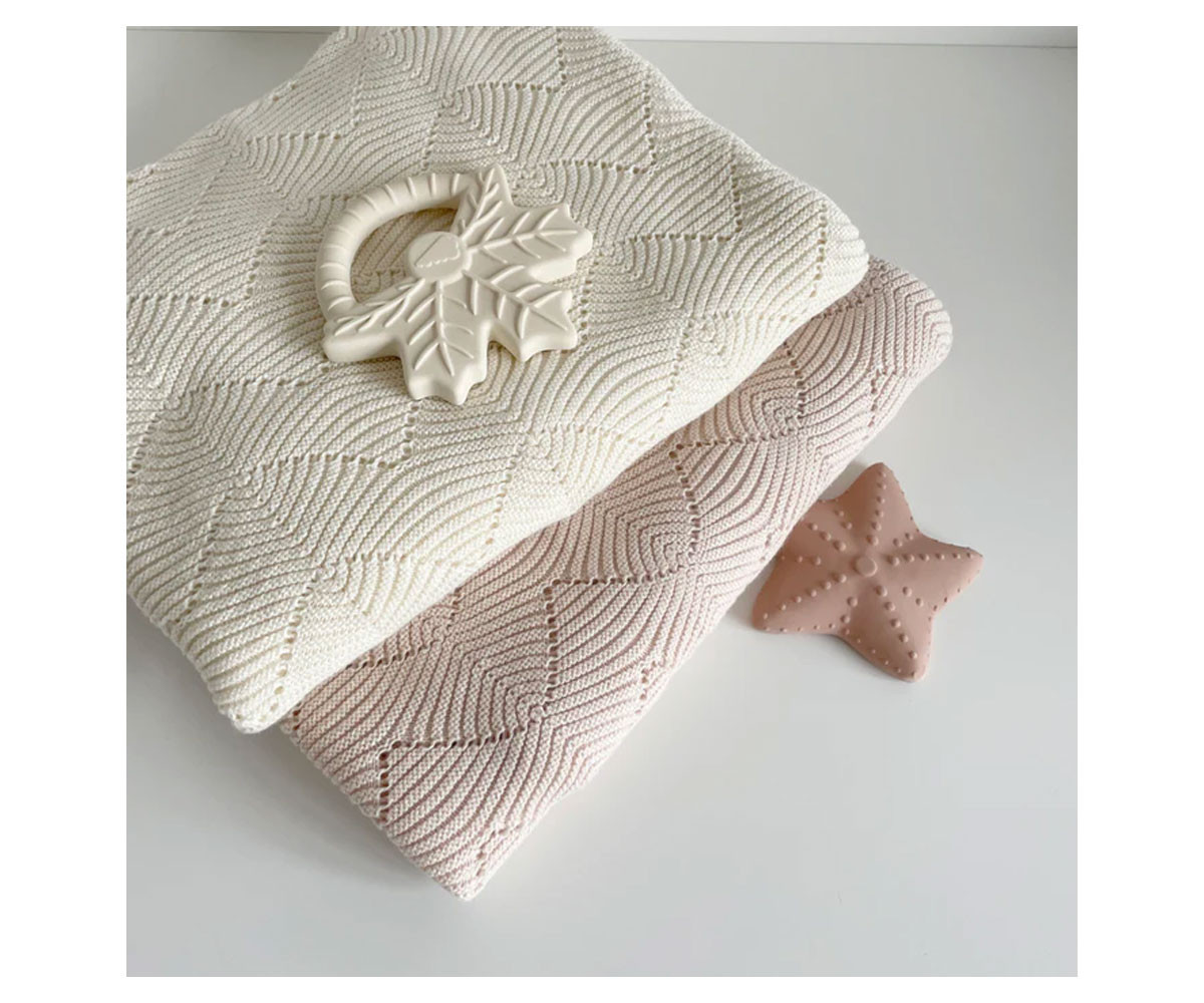 Manta de Punto Natural