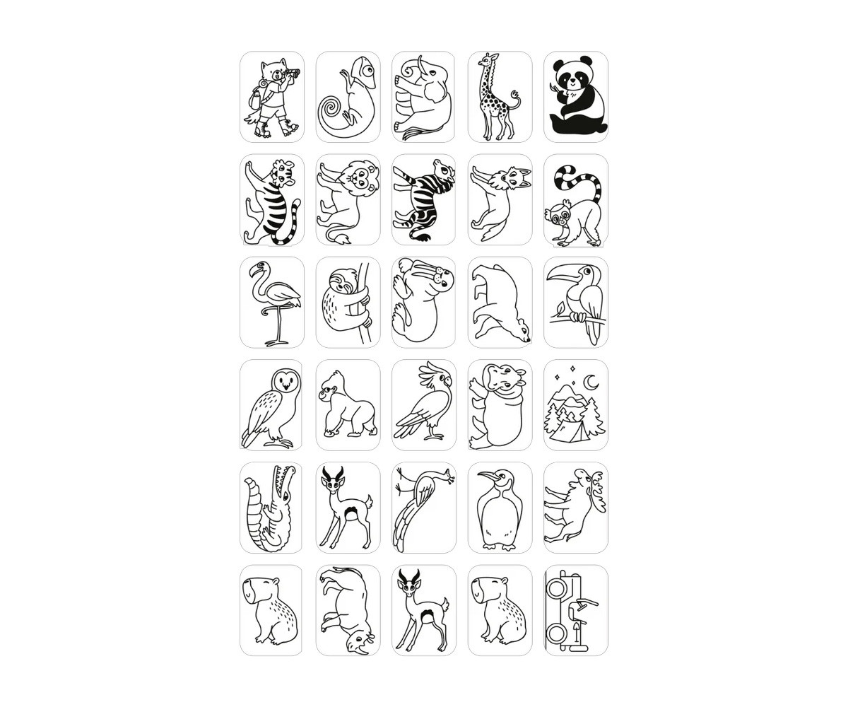 Plantillas KidyDraw Mini Érase Una Vez y Animales