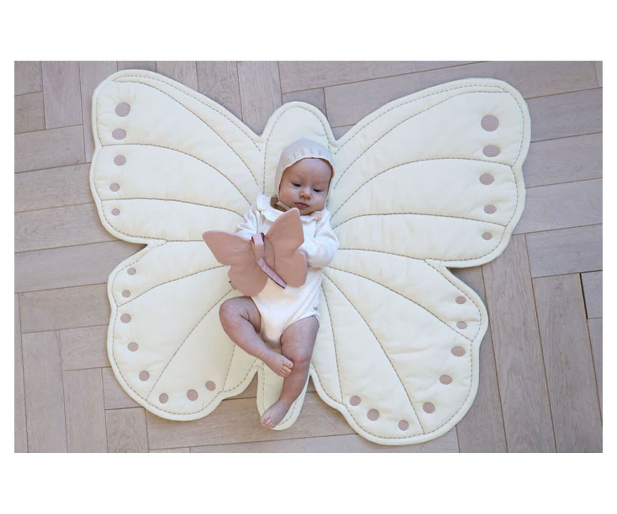 Manta-Colcha Mariposa White