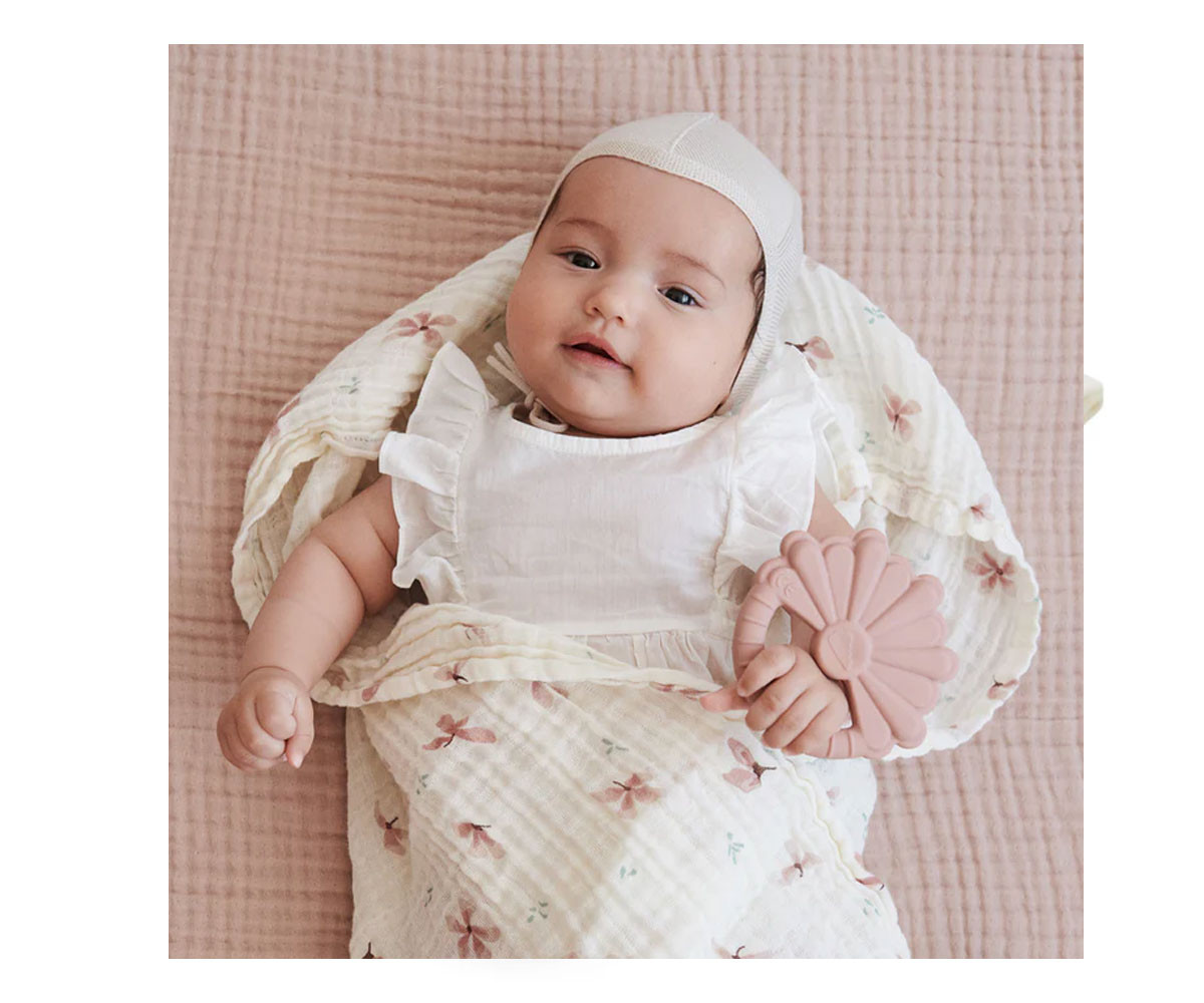 Pack de 3 Muselinas Creme  Dusty Rose