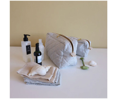 2 Muselinas Rayas Clásicas Azul