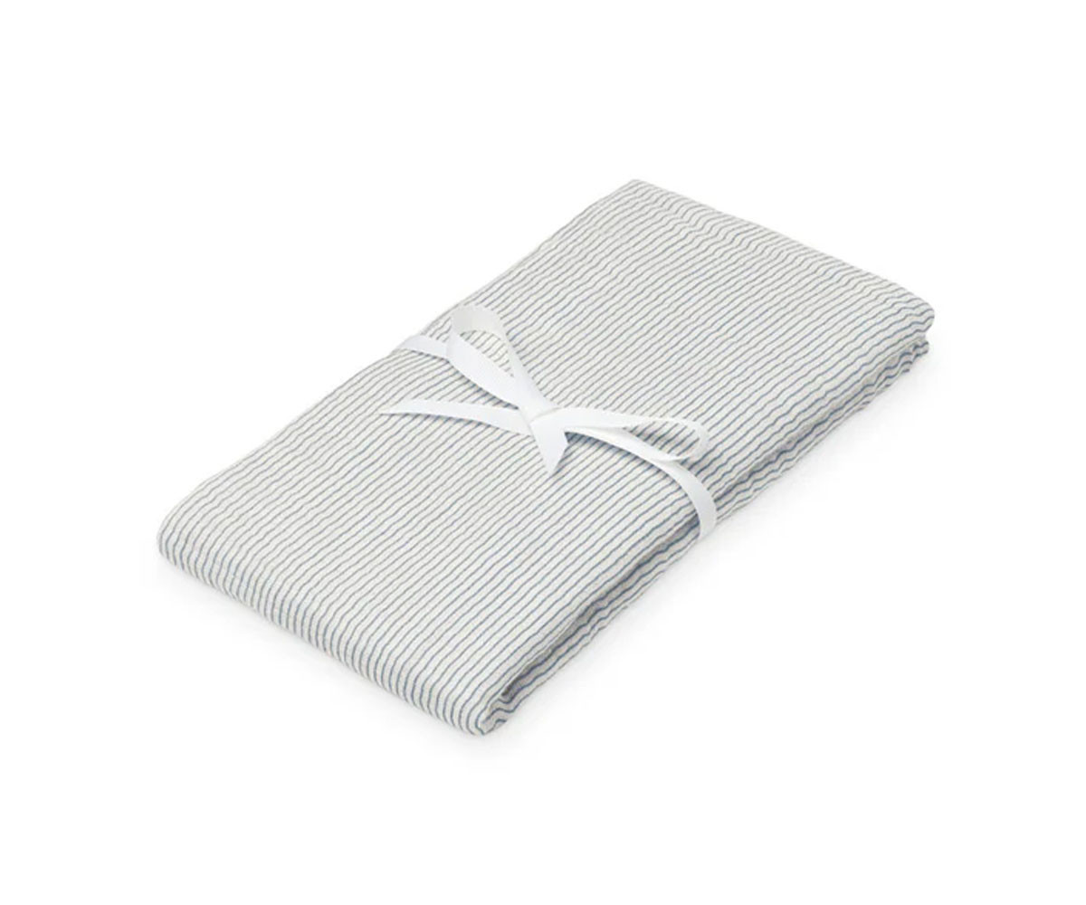 Muselina Rayas Clásicas Azul