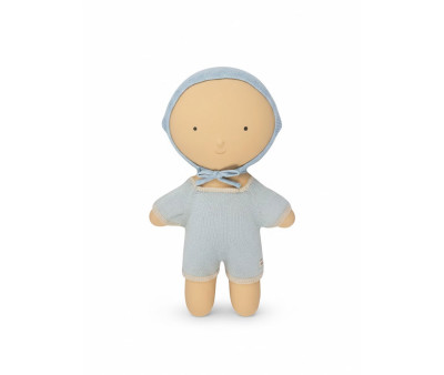 Tutina Baby Gommu Stripes Light Blue-Cream