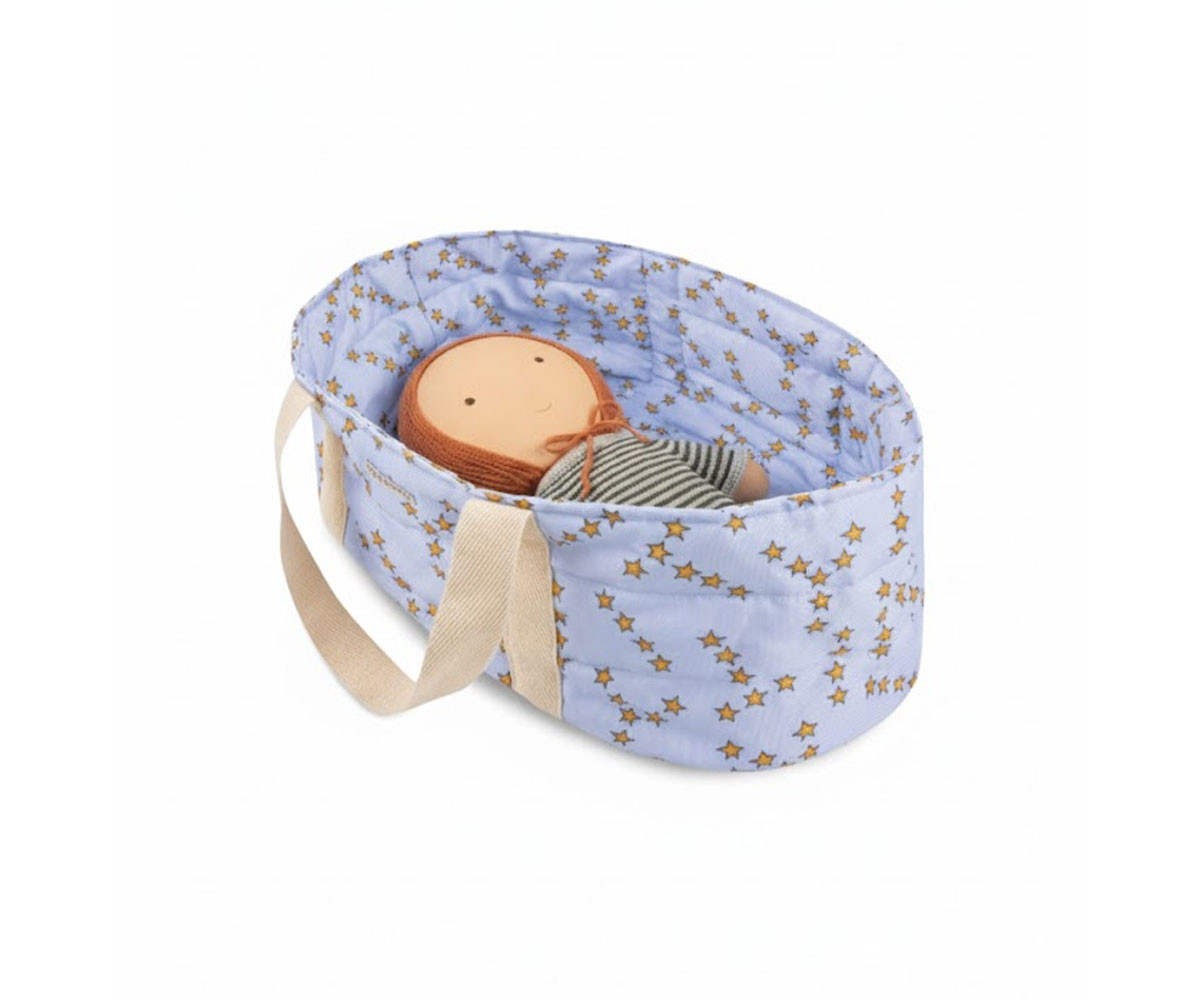 Cesta Bambole Gommu Stars Grey