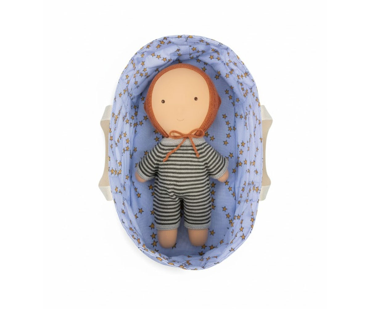 Cesta Bambole Gommu Stars Grey