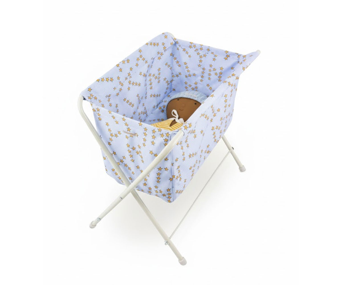 Cuna de Tela y Metal para Muñecos Big Stars