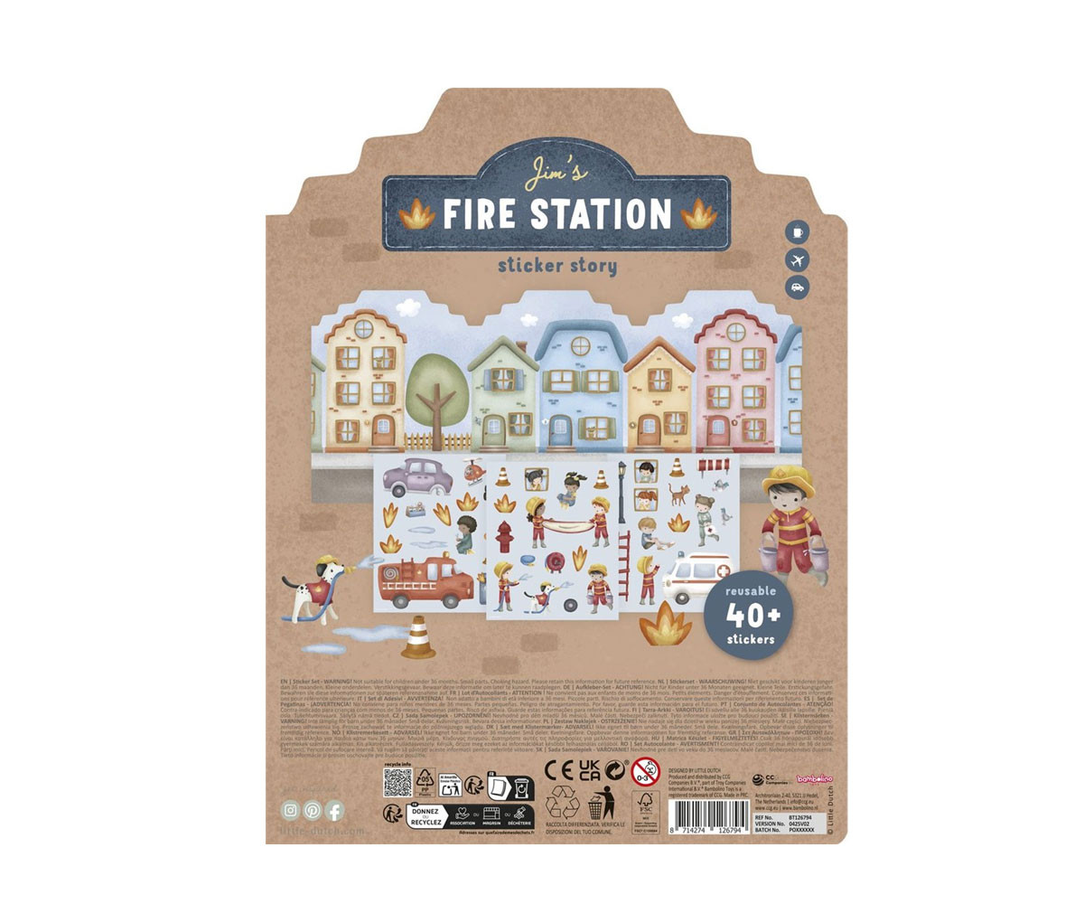 Pegatinas Reutilizables Bomberos