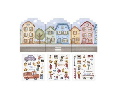 Pegatinas Reutilizables Bomberos