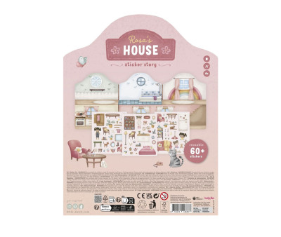 Pegatinas Reutilizables House Rosa