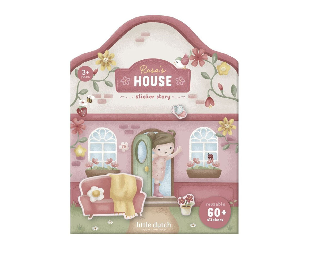 Pegatinas Reutilizables House Rosa