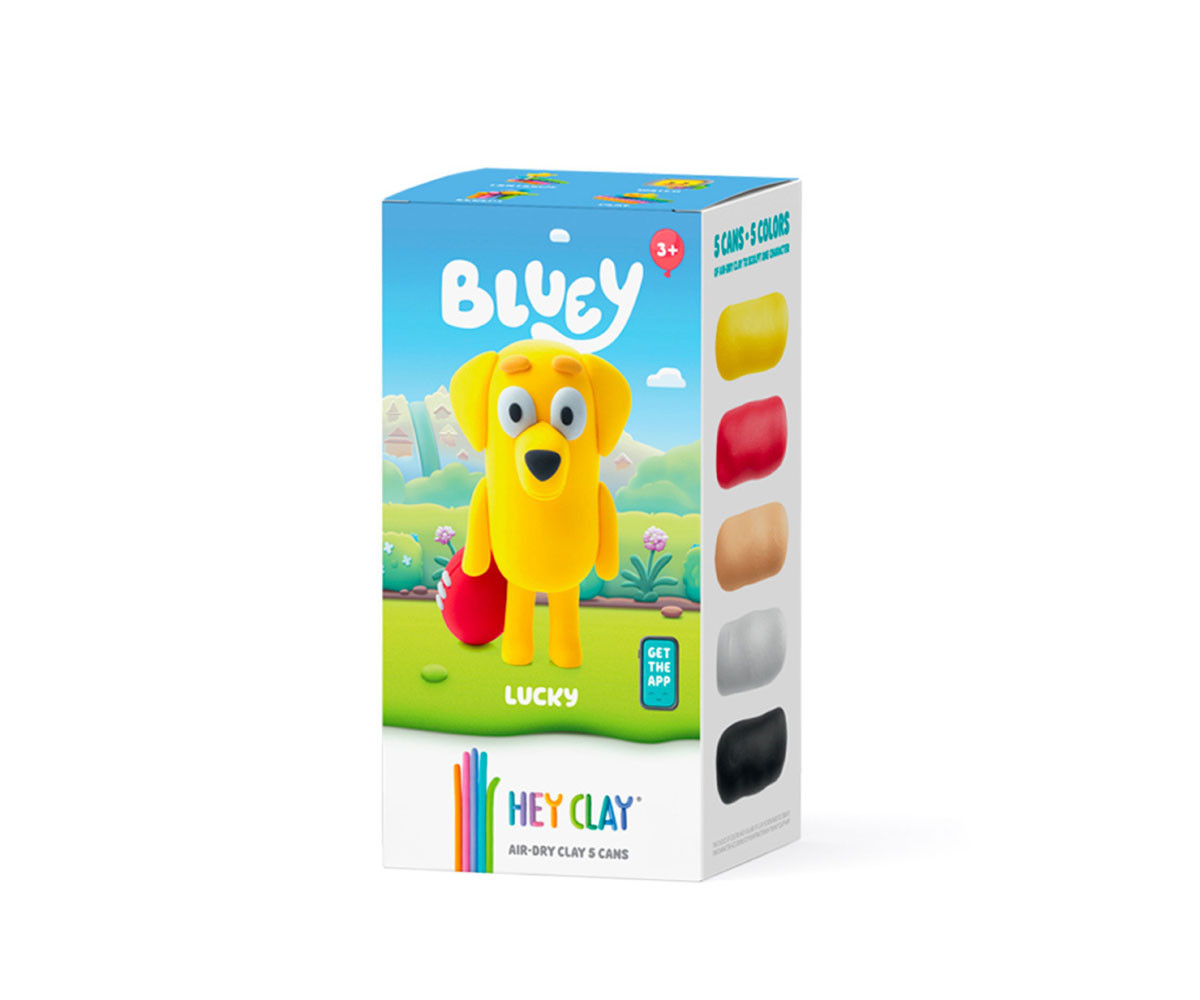 Plastilina Interattiva Bluey Lucky (5 vasetti)