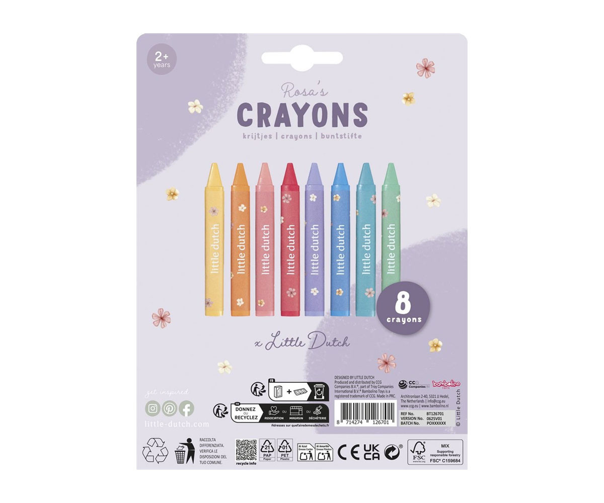 Crayones de Cera Rosa
