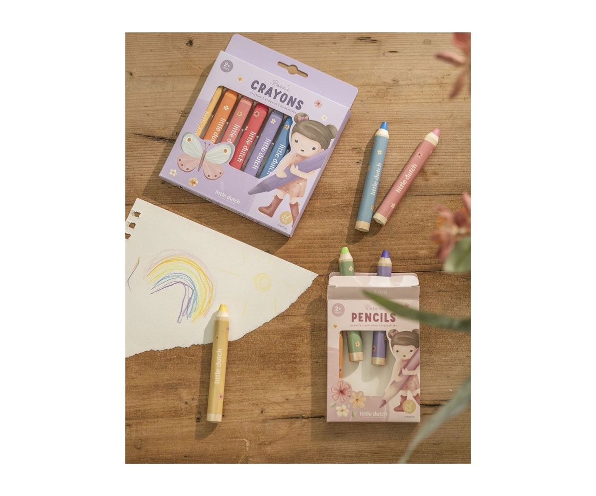 Crayones de Cera Rosa