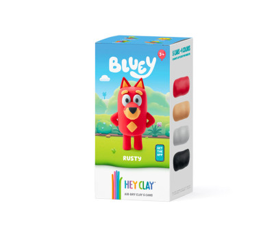 Plastilina Interattiva Bluey Rusty (5 vasetti)