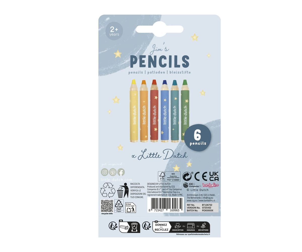 Lápices Gruesos Colores Jim