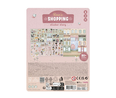 Libro de Pegatinas Reutilizables Rosa y sus Amigos