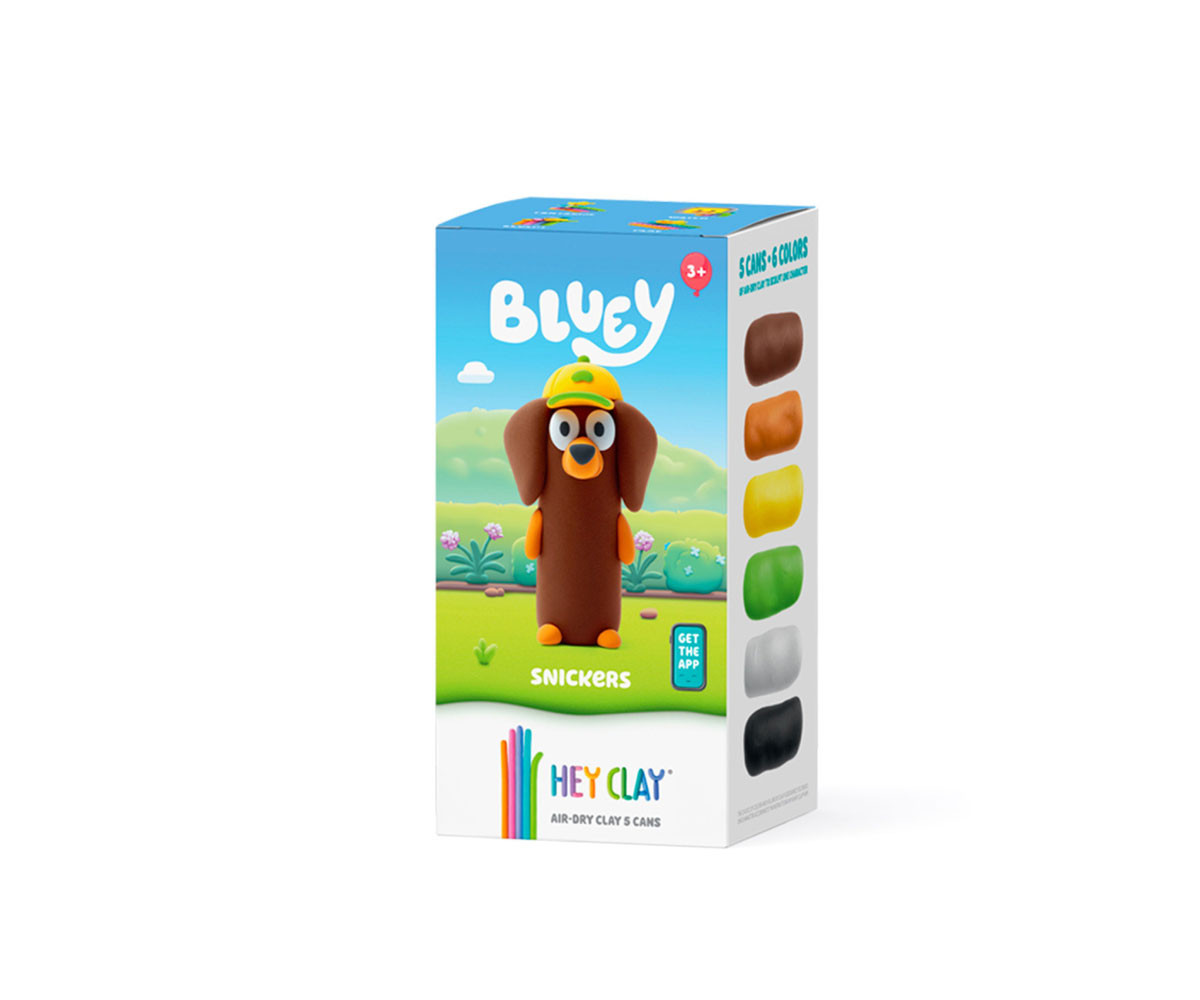 Plastilina Interattiva Bluey Snickers (5 vasetti)