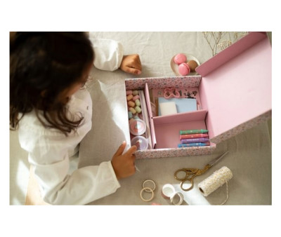 Caja de Creatividad Grande Rosa