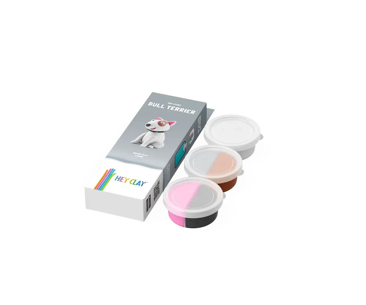 Plastilina Interattiva Bull Terrier (3 vasetti)