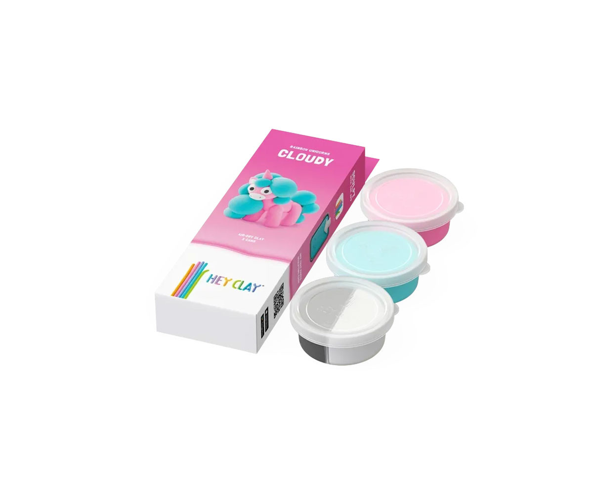Plastilina Interattiva Unicorn Rainbow (3 vasetti)