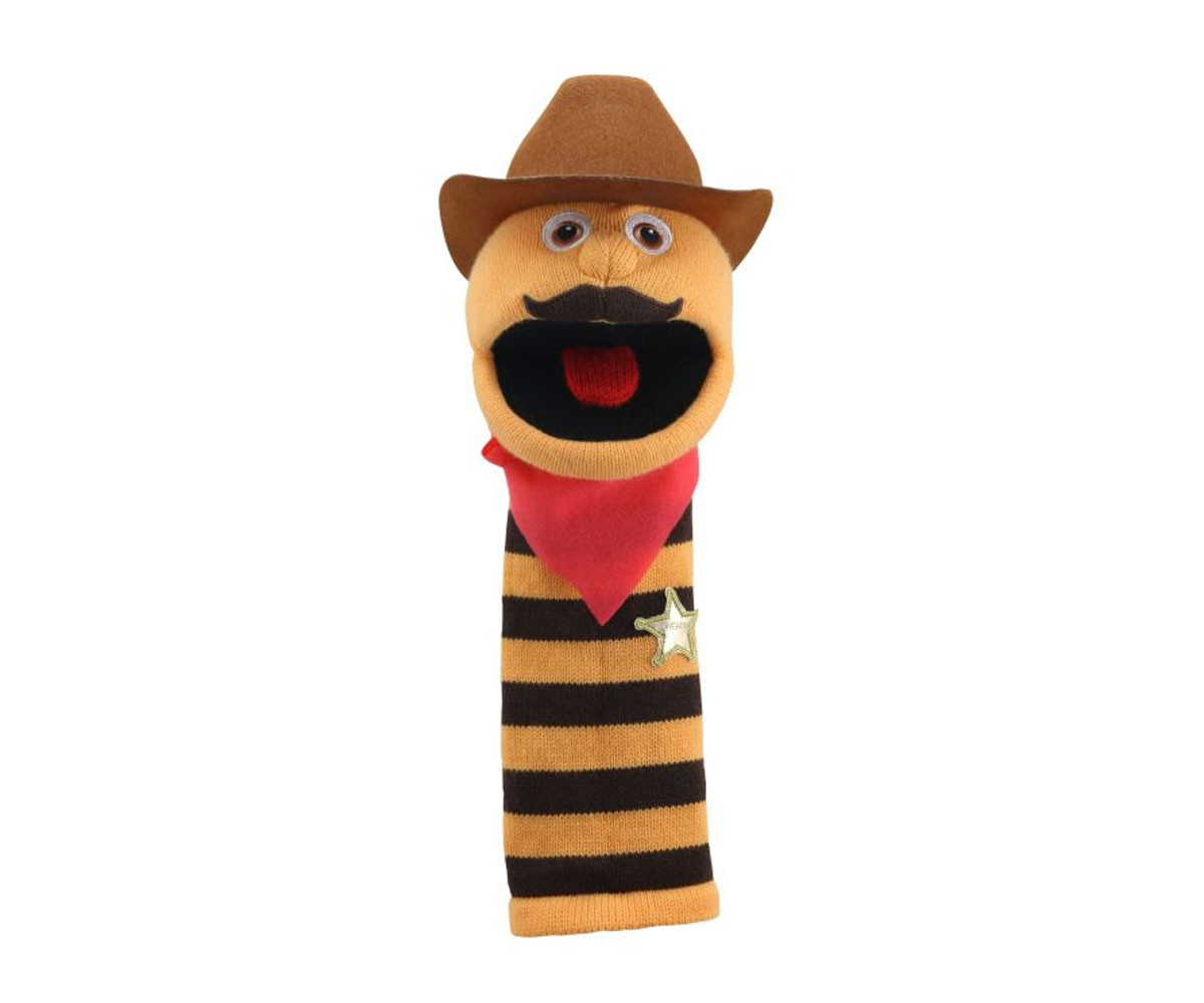 Marioneta de Guante Eco Sockettes Cowboy