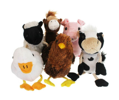 Set de 6 Marionetas de Dedo Animales de Granja