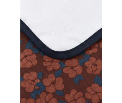 Cambiador de Viaje Impermeable Hyde Park Maroon Poppies