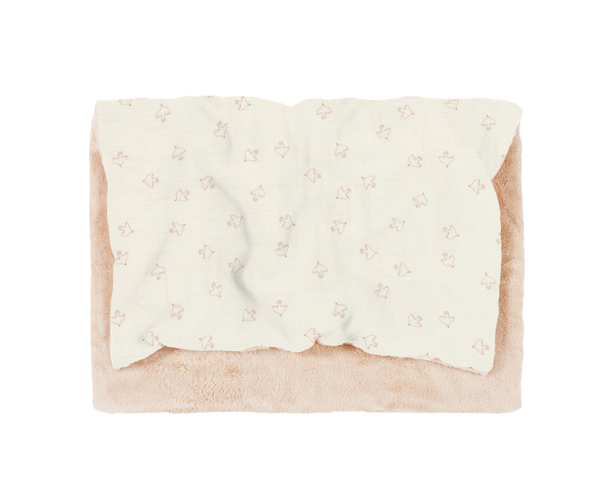 Manta de Invierno Wabi Sabi Brown Hoshi Birds