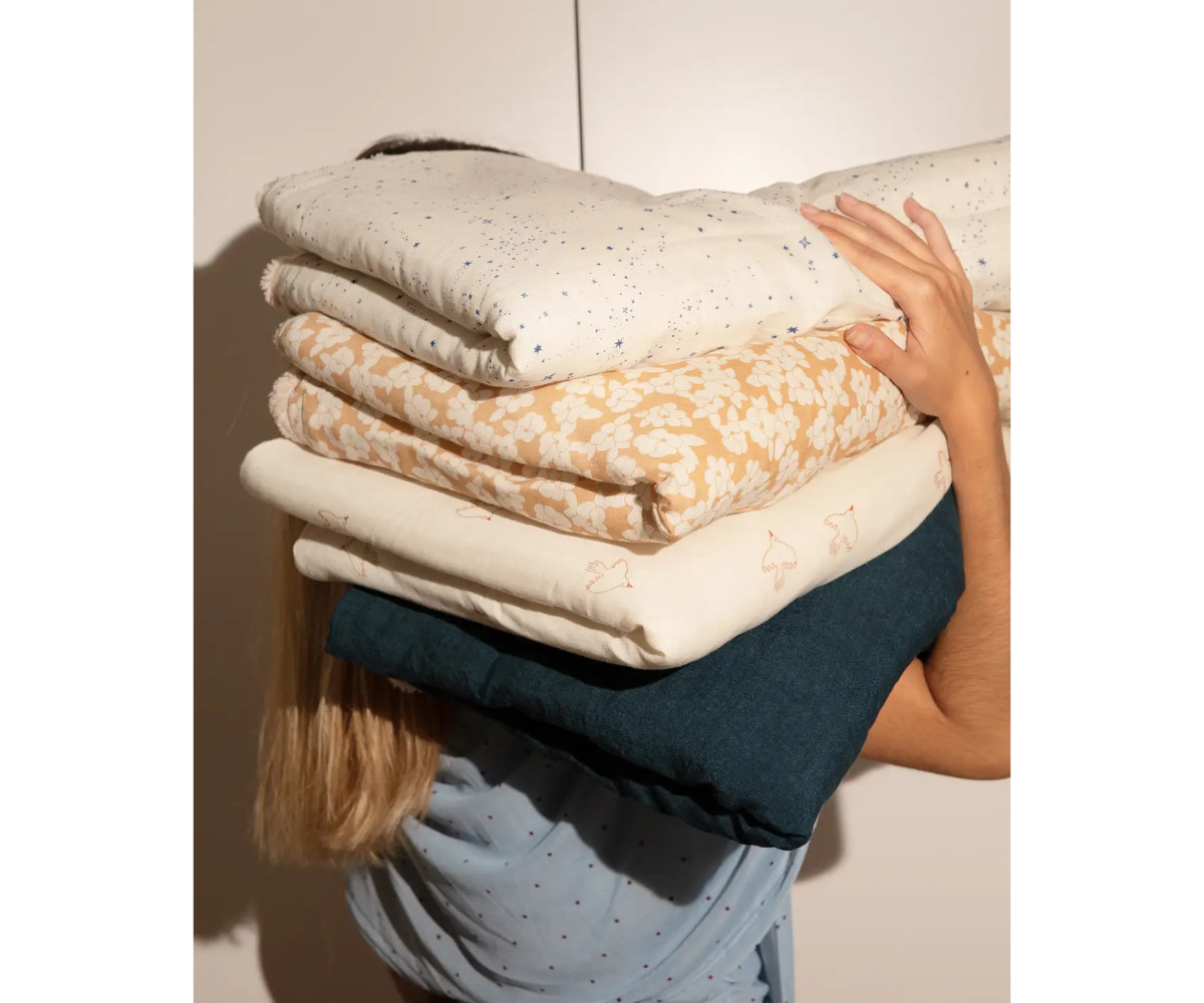 Manta de Invierno Wabi Sabi Brown Hoshi Birds