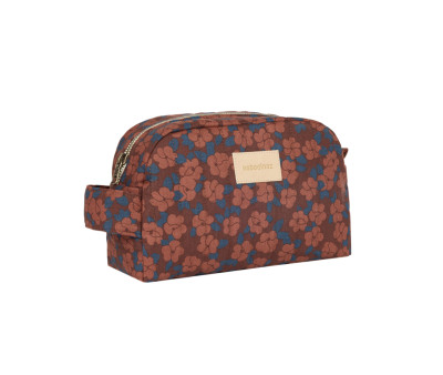 Neceser Impermeable Hyde Park Maroon Poppies