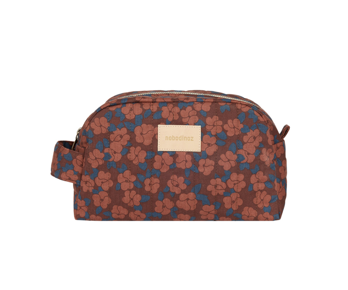 Neceser Impermeable Hyde Park Maroon Poppies