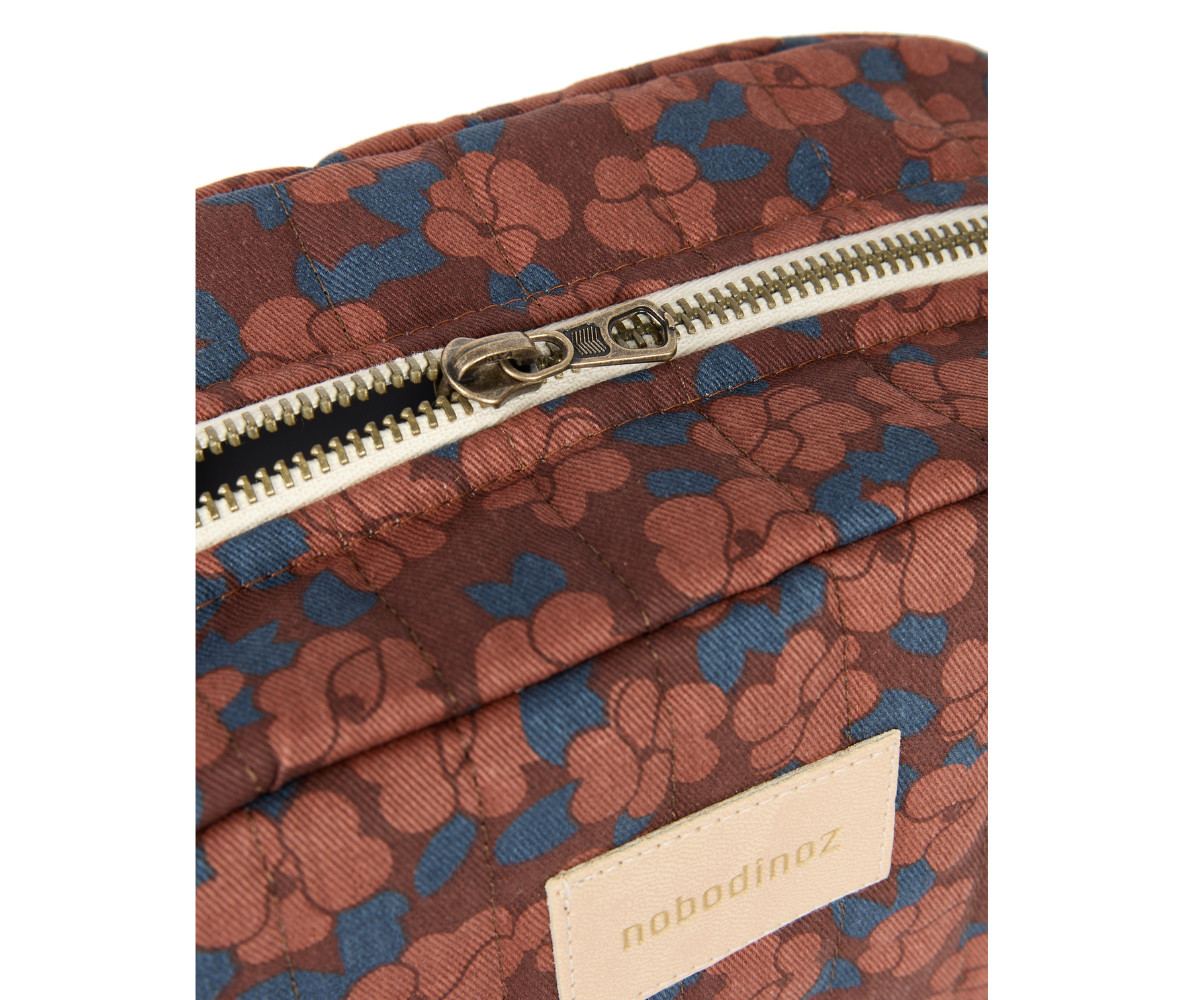 Neceser Impermeable Hyde Park Maroon Poppies