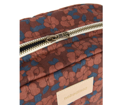 Neceser Impermeable Hyde Park Maroon Poppies