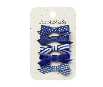 5 Clip de Pelo School Azul