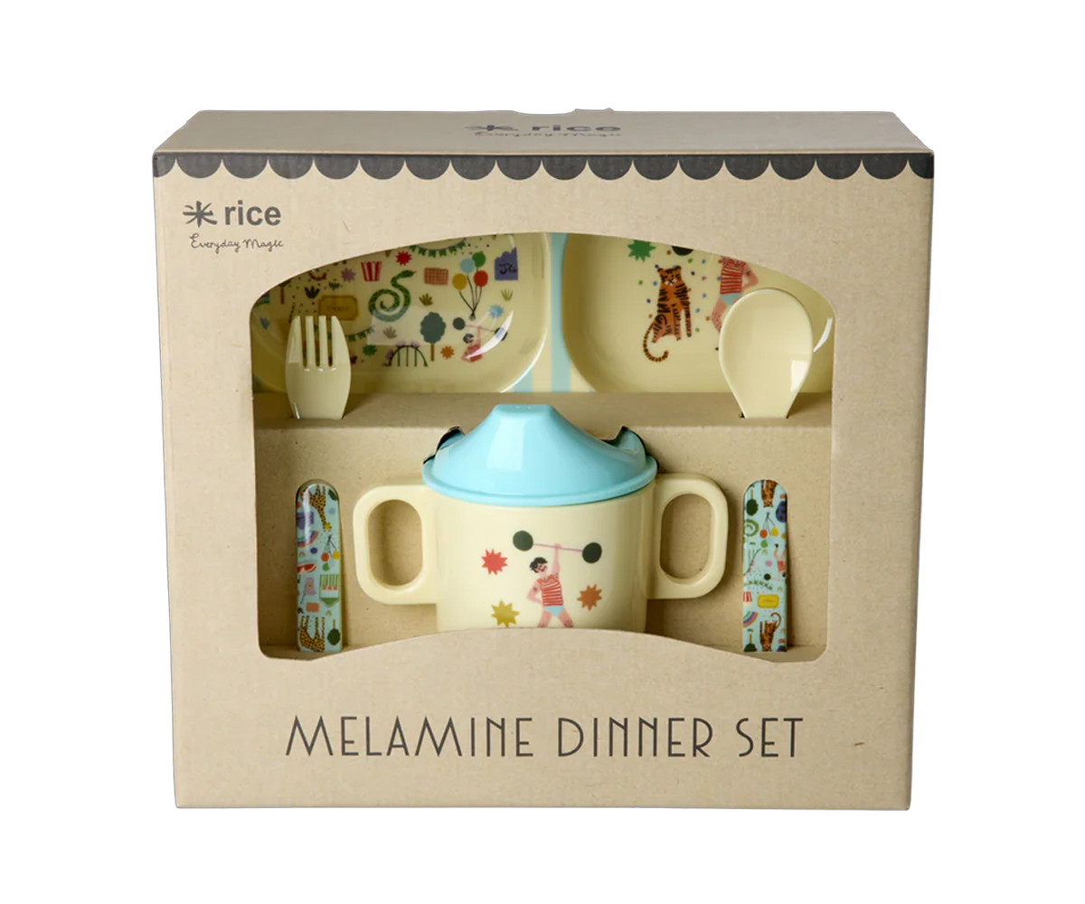 Set de Vajilla Infantil 4 Piezas Feria