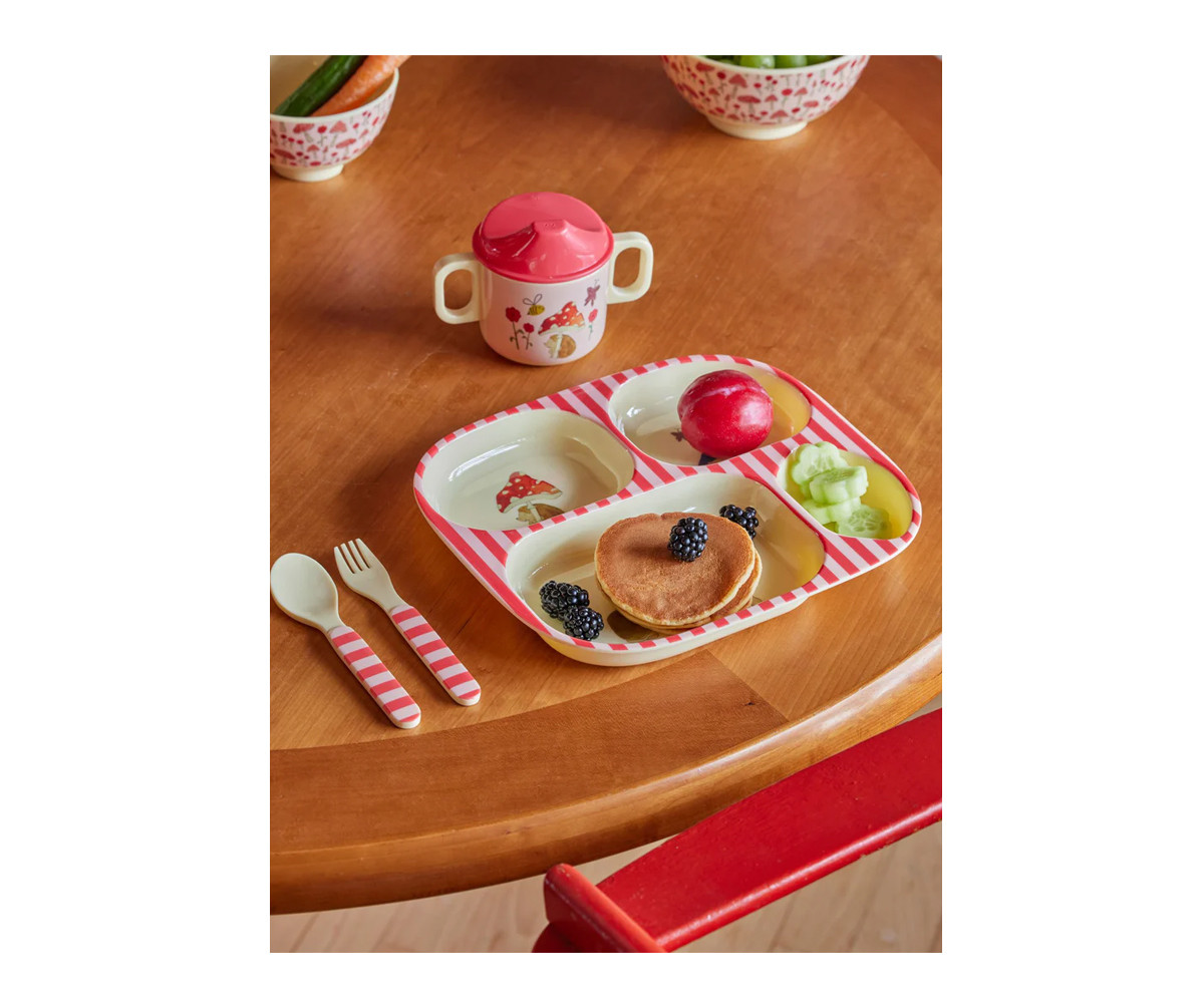 Set de Vajilla Infantil 4 Piezas Forest Pink