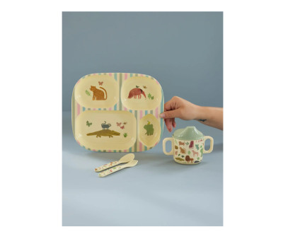 Set de Vajilla Infantil 4 Piezas Sweet jungle Print