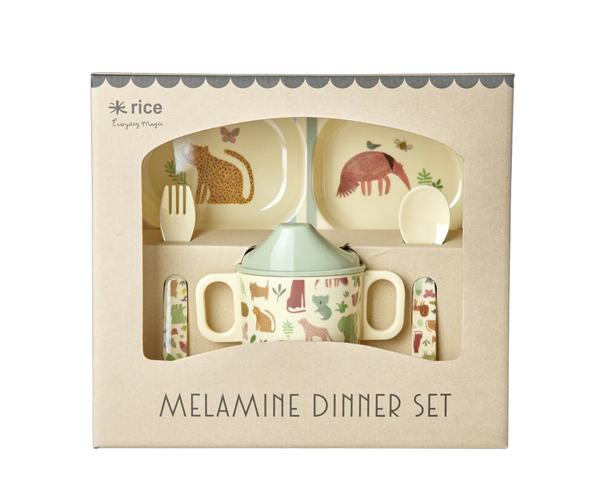 Set de Vajilla Infantil 4 Piezas Sweet jungle Print