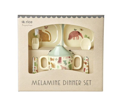 Set de Vajilla Infantil 4 Piezas Sweet jungle Print