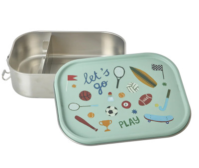 Caja de Almuerzo Grande de Acero Sports Verde